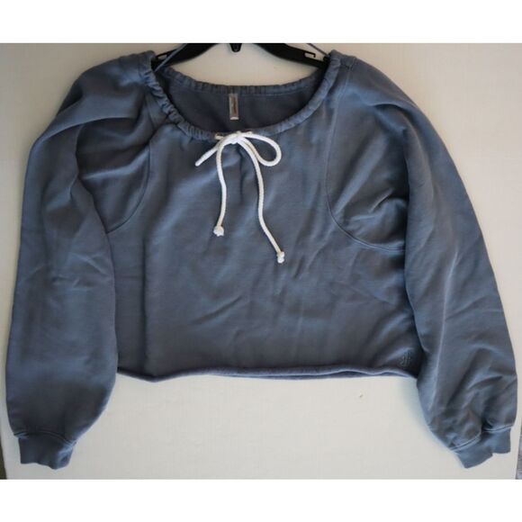 FP Movement OB2146433 Women's Sz M Blue For The Win Off-The-Shoulder Sweater - Picture 9 of 12